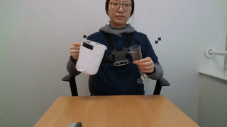 Pouring water full